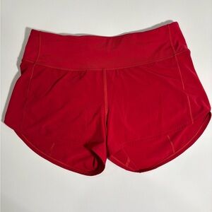 lululemon athletica Vibrant Red Women's Athletic Shorts